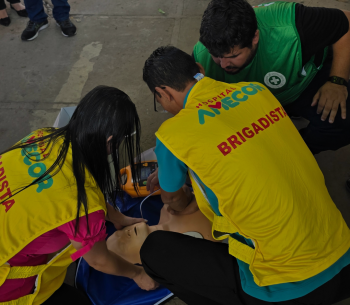 Simulação de abandono de área reforça preparo da equipe do Hospital Amecor